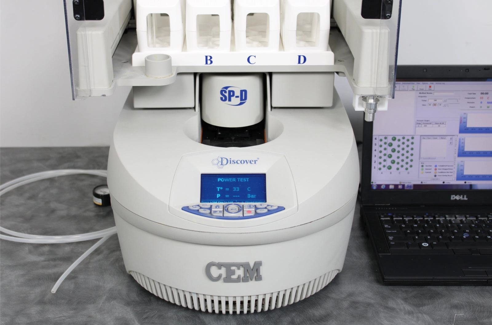 CEM Discover SPD Clinical Microwave Digester Explorer W Fume Cabinet