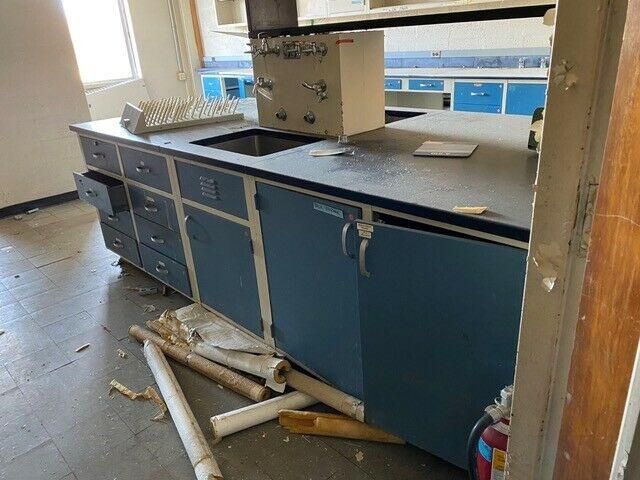 2 Tone Blue DuraLab Laboratory Casework Benches Sold by Linear Foot ...