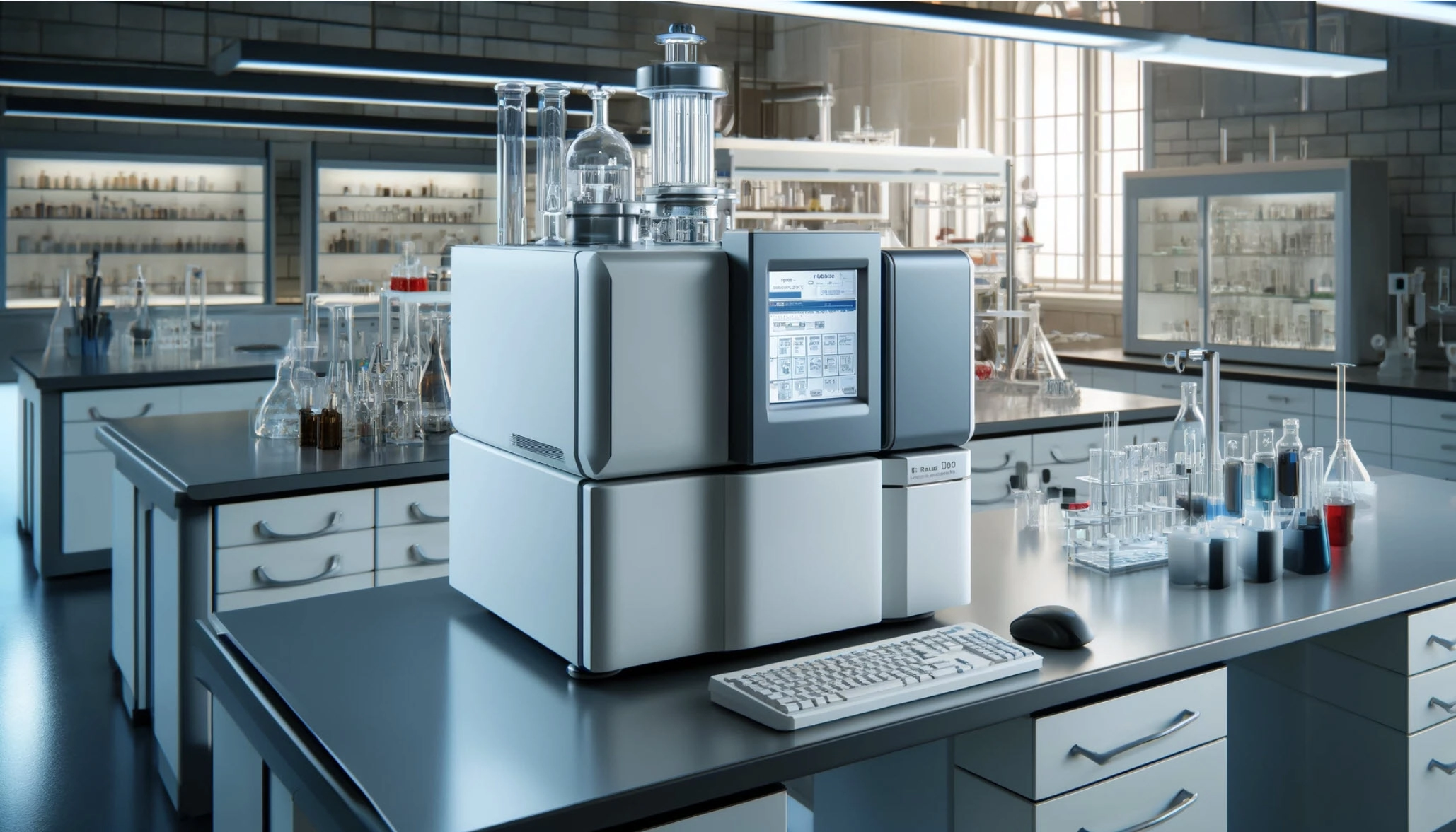 Image of a Mass Spectrometer in a modern laboratory