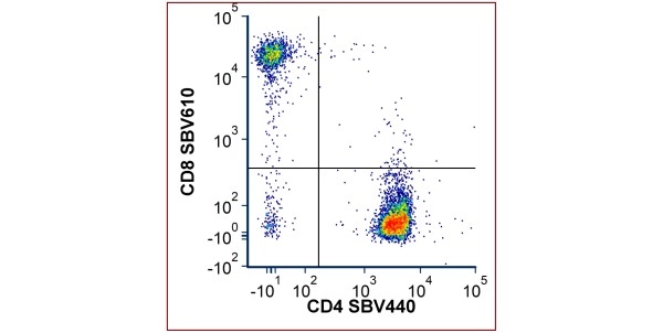 Image of a graph showing the dye in use