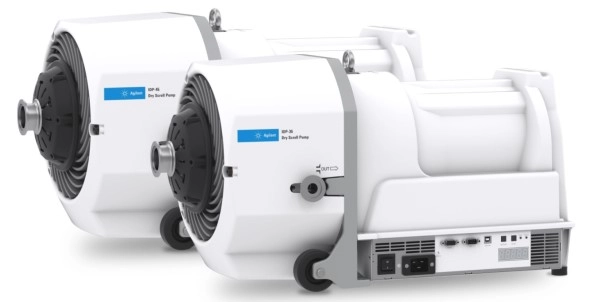 IDP-35 and IDP-45 scroll pumps on white background