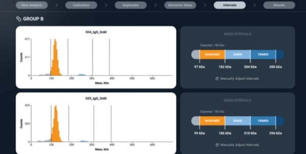 Screen shot of the Streamline software