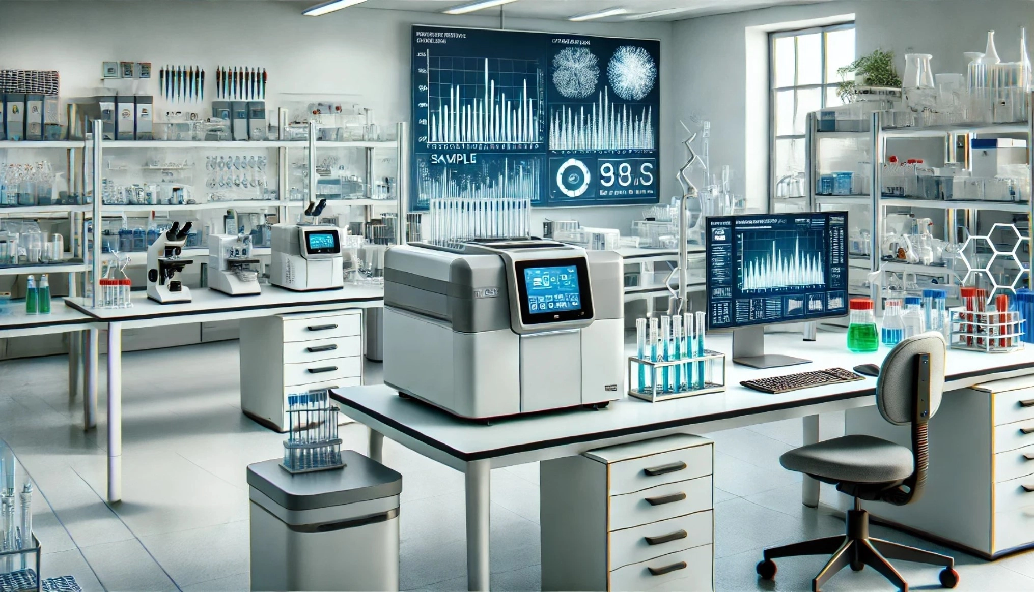 Image of a qPCR in a lab emphasizing the importance of choosing the right qPCR system