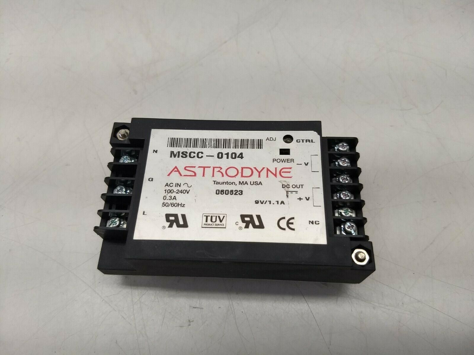 Astrodyne MSCC-0104 Modular Switching DC Power Supply 9V, 1.1A