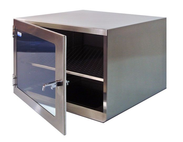 One Door Stainless Steel Desiccator Dry Storage Cabinet 22x22x16