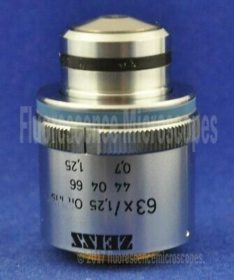 Zeiss Plan-Neofluar 63x / 1.25 Oil Iris, Infinity / 0.17 Microscope Objective