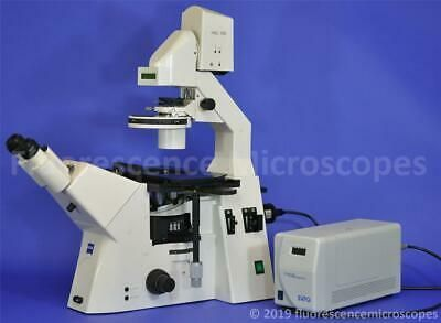 Zeiss AxioVert 200 Inverted Fluorescence Phase DIC Varel Relief Microscope