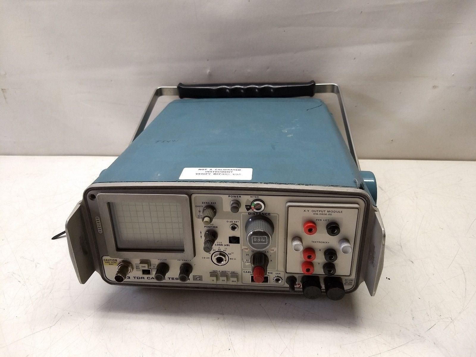 Tektronix 1503 TDR Cable Tester w/ 016-0606-00 X-Y Output Module