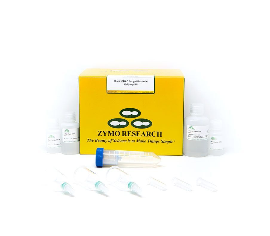 Quick-DNA Fungal/Bacterial Midiprep Kit (25 Preps)