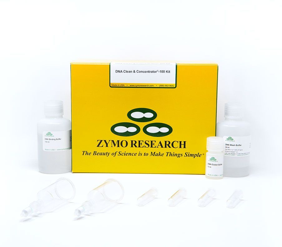 DNA Clean &amp; Concentrator™-100 (25 Preps) w/ Zymo Spin V