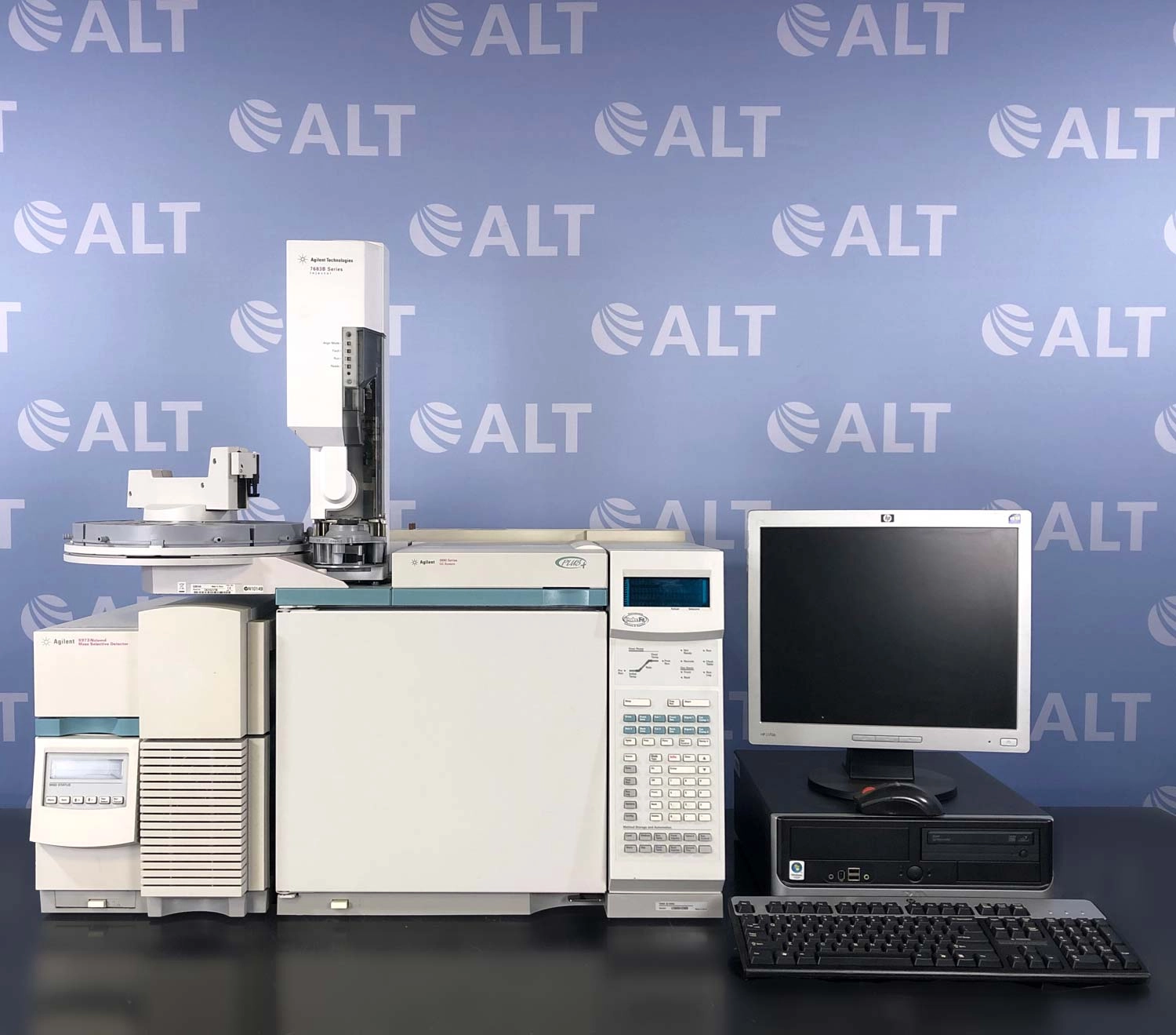 Agilent 6890N Plus (G1530A) GC and 5973 (G2577A) Diffusion Pump EI MSD