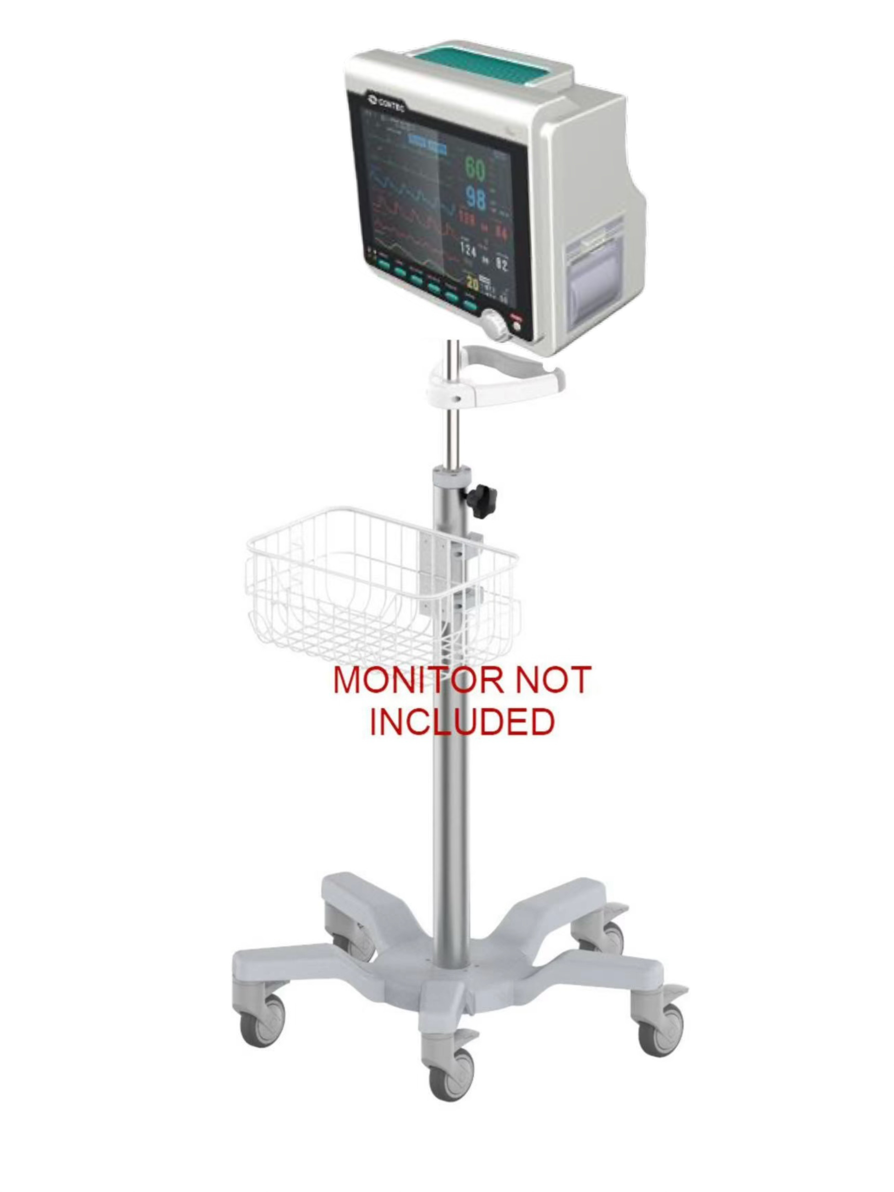 Rolling stand for CONTEC CMS6000 CMS-6000 PATIENT monitor (big wheel) NEW IN USA