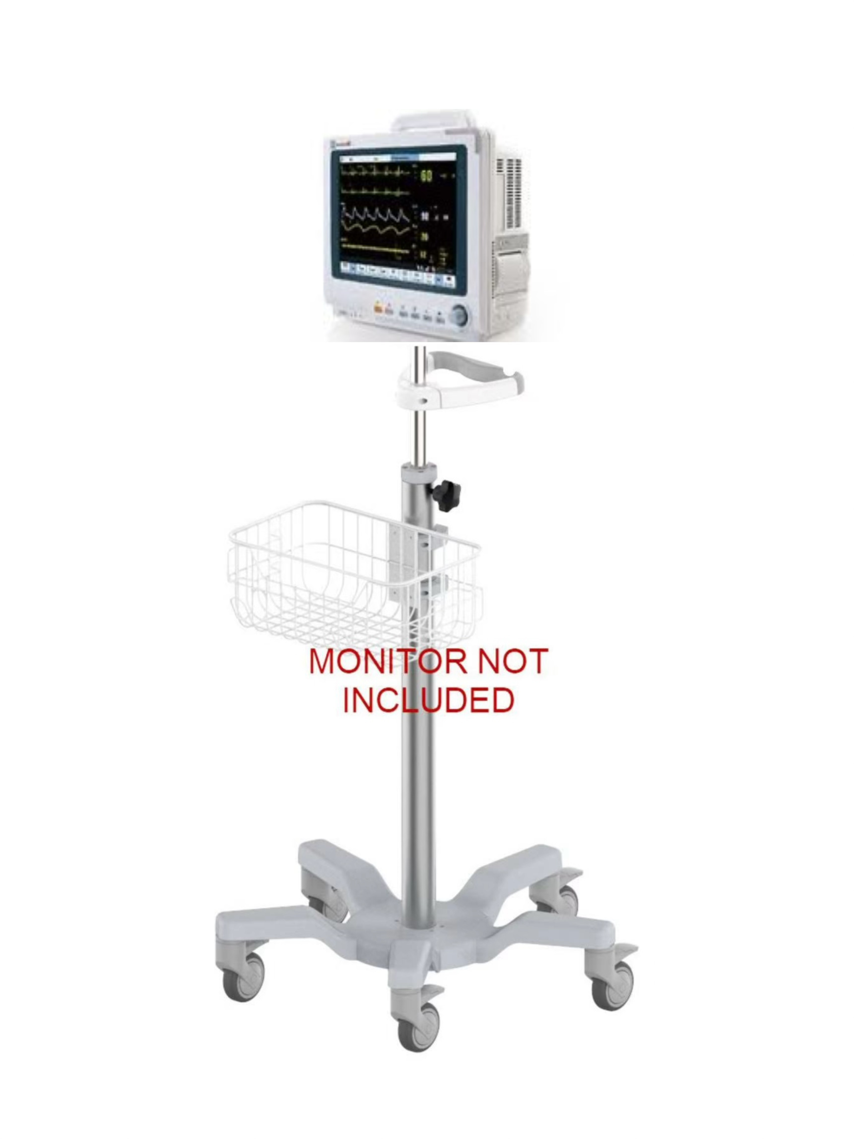 Rolling stand for Mindray beneview T5/T6  patient monitor new (big wheel)