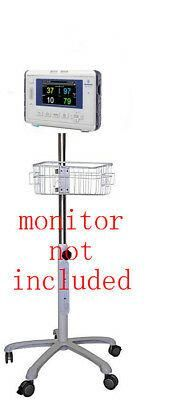 Rolling mobile stand for   Medtronic Capnostream 35 monitor (small wheel) . new
