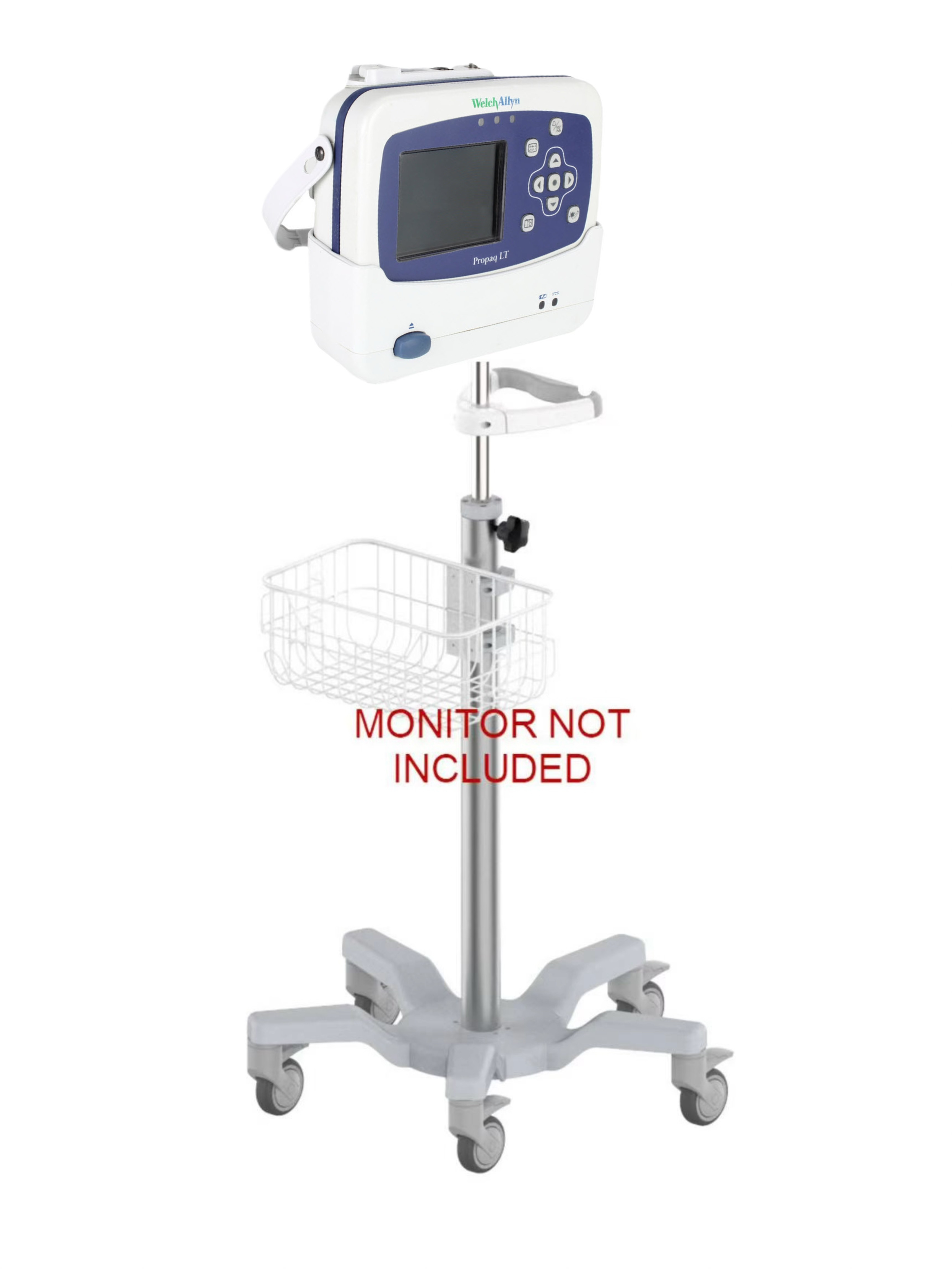 Rolling stand for WELCH ALLYN PROPAQ LT  PATIENT monitor (big wheel) NEW IN USA