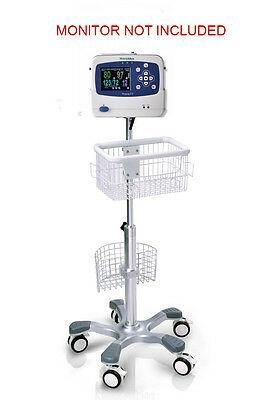 Rolling stand for WELCH ALLYN PROPAQ LT  PATIENT monitor (big wheel) NEW IN USA