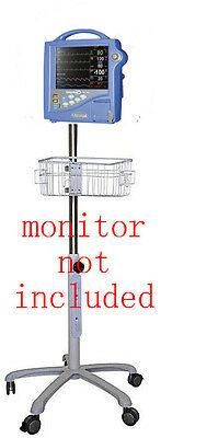 Rolling Roll stand for Dinamap Pro 1000 Patient monitor new (small wheel )