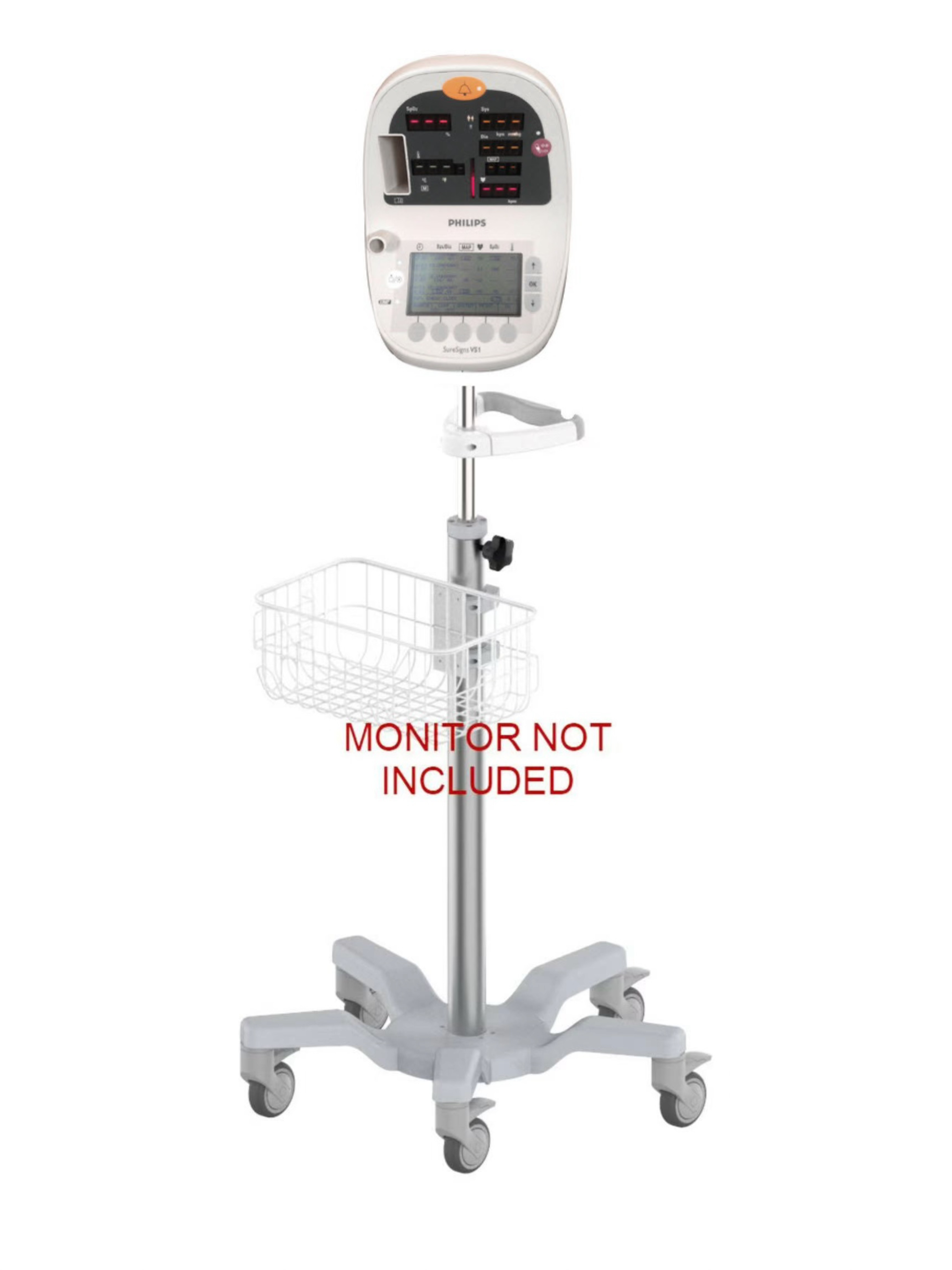 Rolling stand for Philips VS1 VITAL SIGN  monitor new (big wheel)