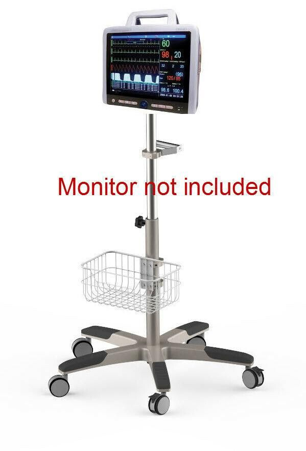 Rolling mobile stand for Midmark Cardell Max12 Max 12HD  monitor (small wheel)