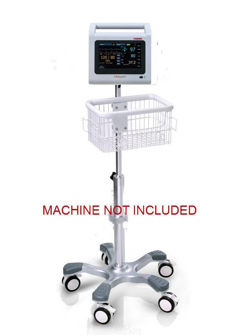 Rolling stand for Zoe CasMed 740 select vital sign monitor (big wheel )