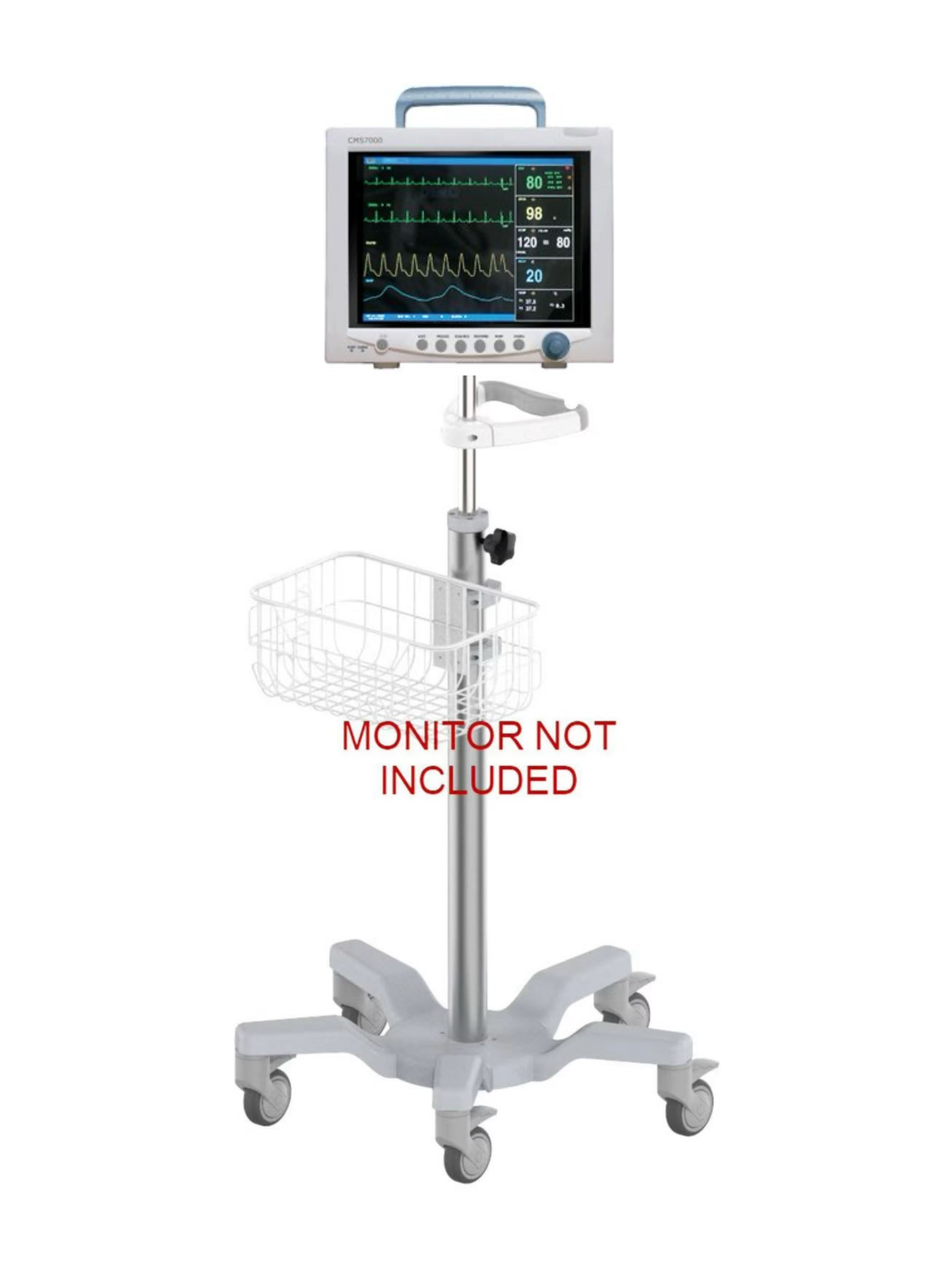 Rolling stand for CONTEC CMS9000 CMS-9000 PATIENT monitor (big wheel) NEW IN USA
