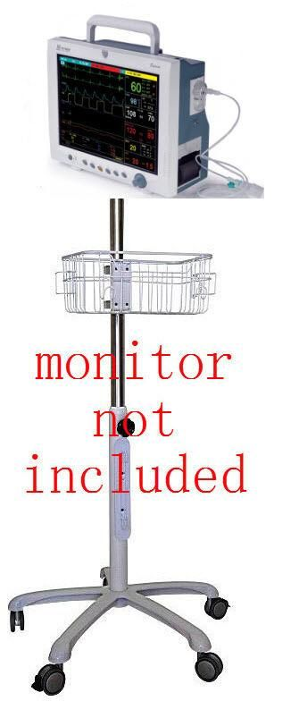 Rolling mobile stand for Mindray pm-9000 DPM5 patient   monitor (small wheel)