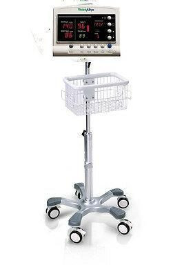 Rolling stand for Welch Allyn 52000 patient monitor  new (big wheel)