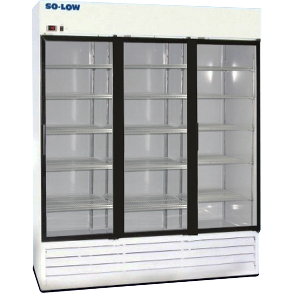 So-Low 74 Cu. Ft. Platinum Glass Door Refrigerator DHP4-74GD
