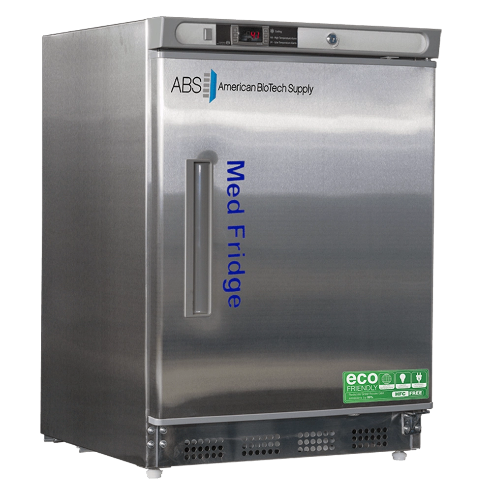 ABS 4.5 Cu Ft Pharmacy Undercounter Built-in Stainless Steel Refrigerator PH-ABT-HC-UCBI-0404SS