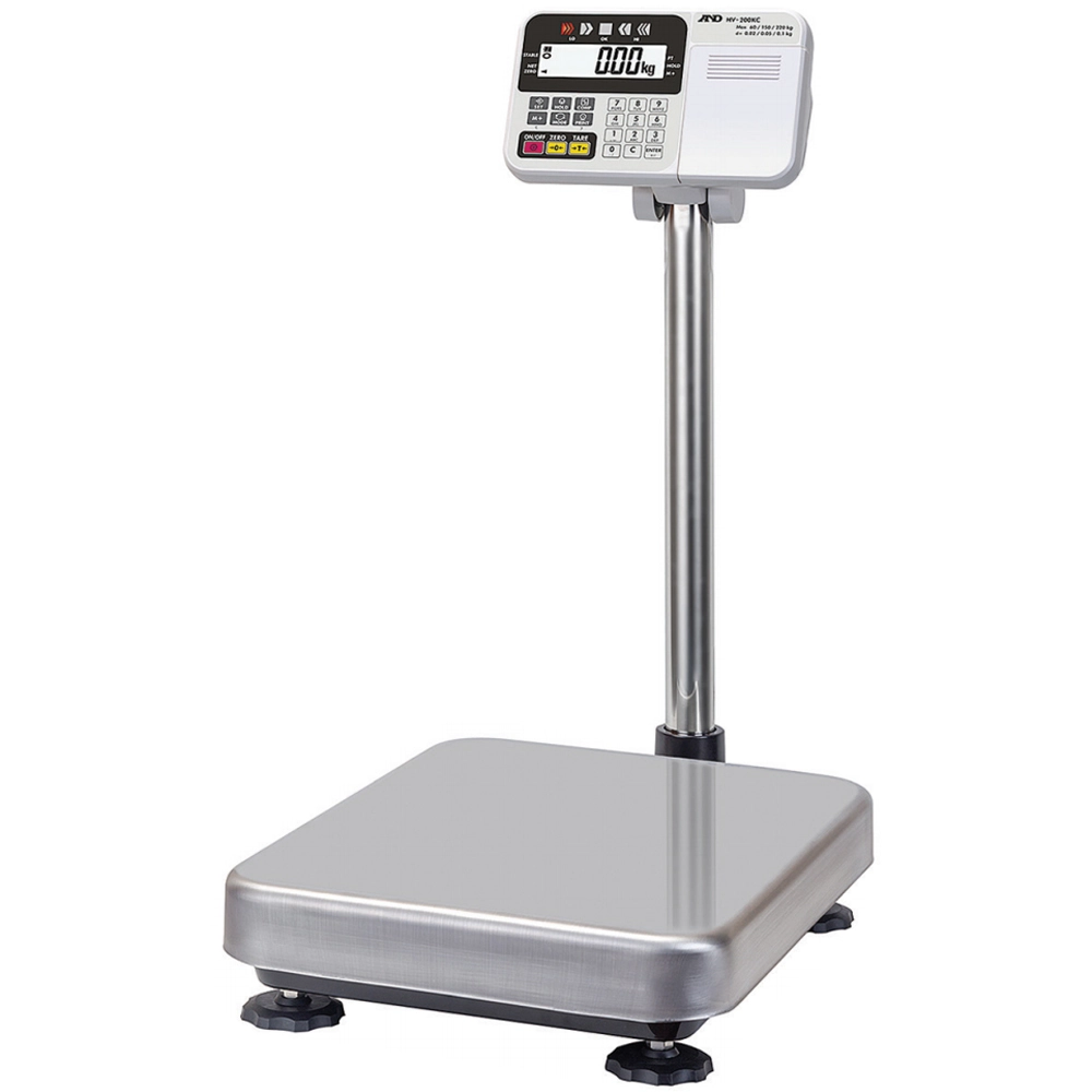 A&D HV-60KC High Resolution Platform Scale, 30/60/150lb x 0.01/0.02/0.05lb with Medium Platform