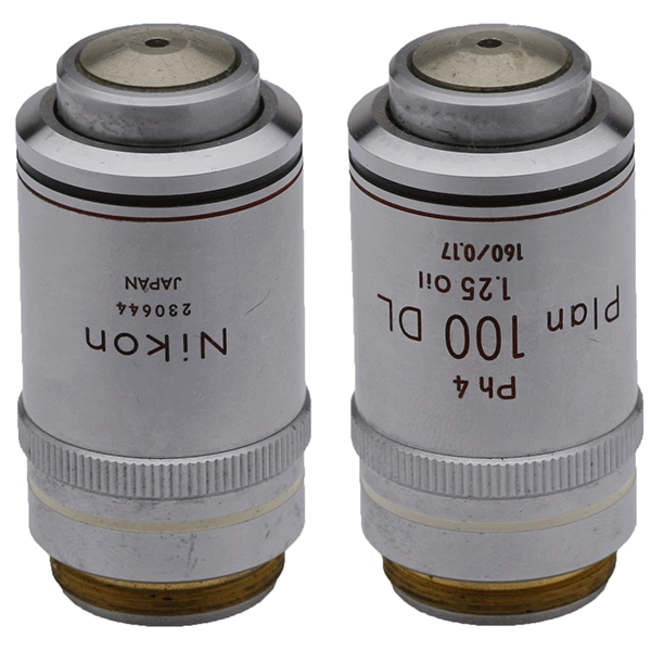 Nikon Plan 100x/1.25na Oil Ph4 DL Objective
