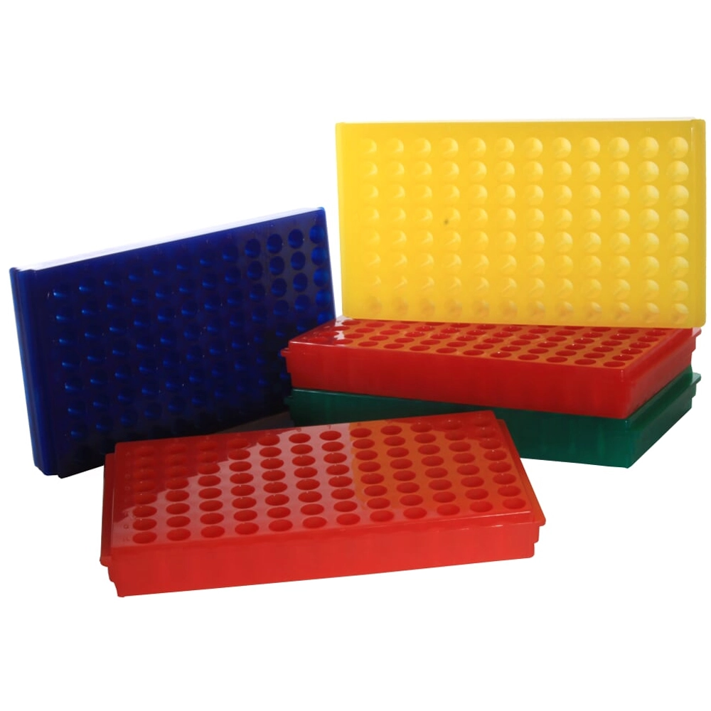 Bio Plas 96 Well Micro Tube Rack, Assorted Colors (Pack of 5) Model # 0091