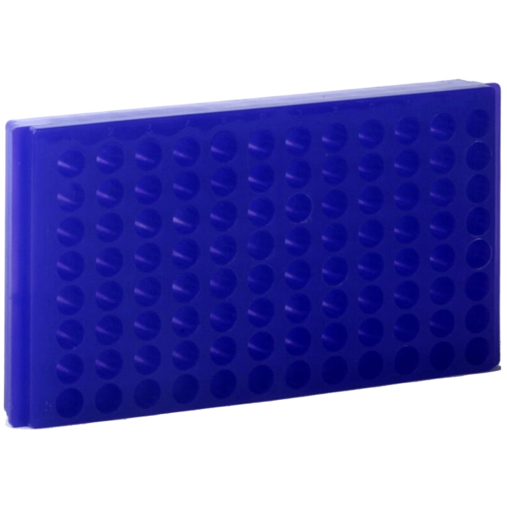Bio Plas 96 Well Micro Tube Rack, Blue (Pack of 5) Model # 0092