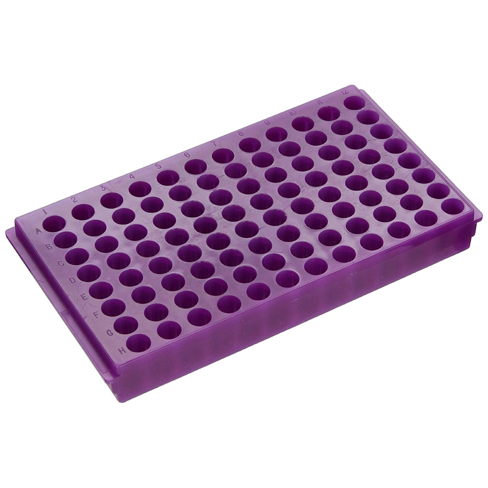 Bio Plas 96 Well Micro Tube Rack, Lavender (Pack of 5) Model # 0097