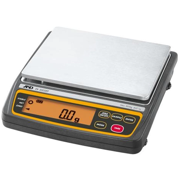 A&amp;D EK-12KEP Intrinsically Safe Portable Balance, 12000g x 1g with External Calibration