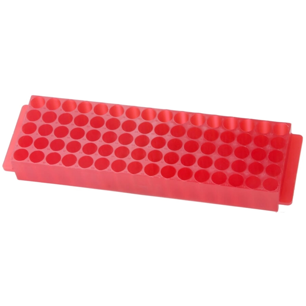 Bio Plas 80 Well Micro Tube Rack, Red (Pack of 5) Model # 0068