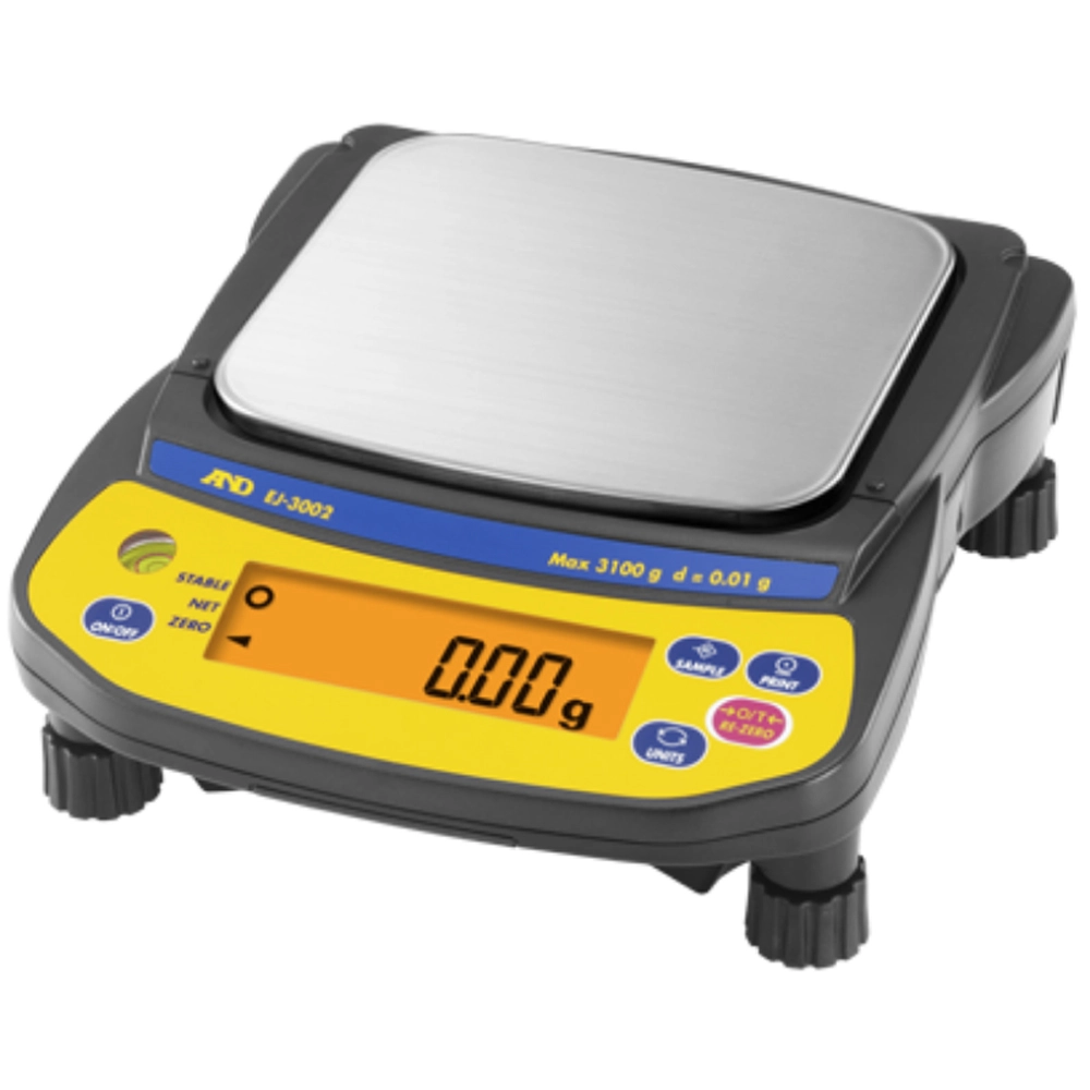 A&amp;D Newton EJ-1202 Portable Balance, 1200g x 0.01g with External Calibration