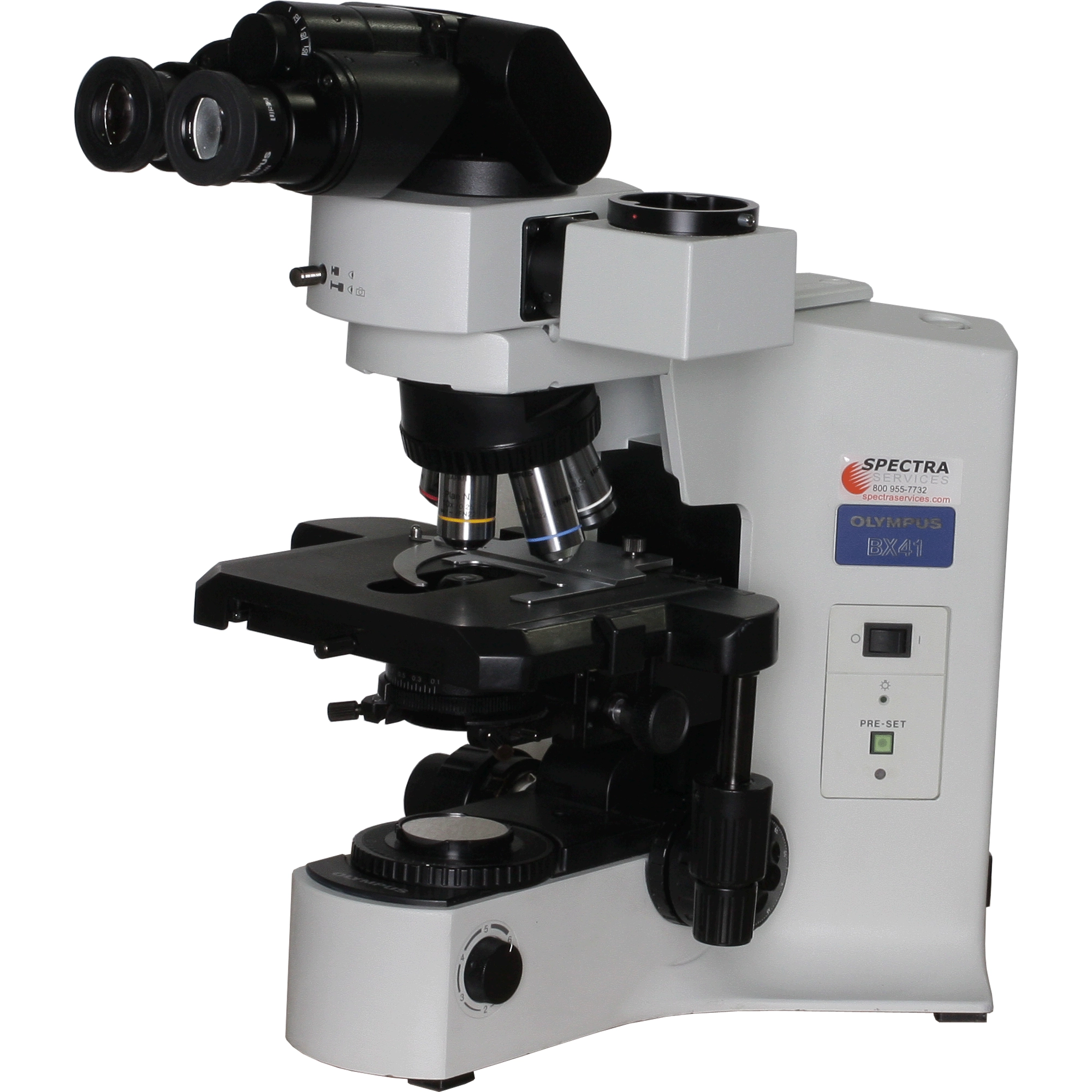 Olympus BX41 Microscope with Tilting Head &amp; Camera Port