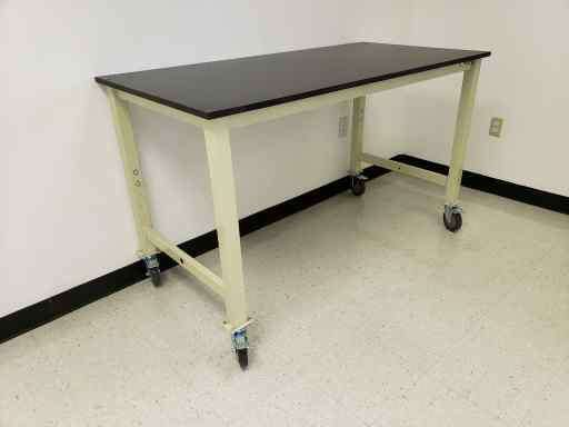 6 foot lab table with casters (NEW) | 30"D x 72"L x 36"H