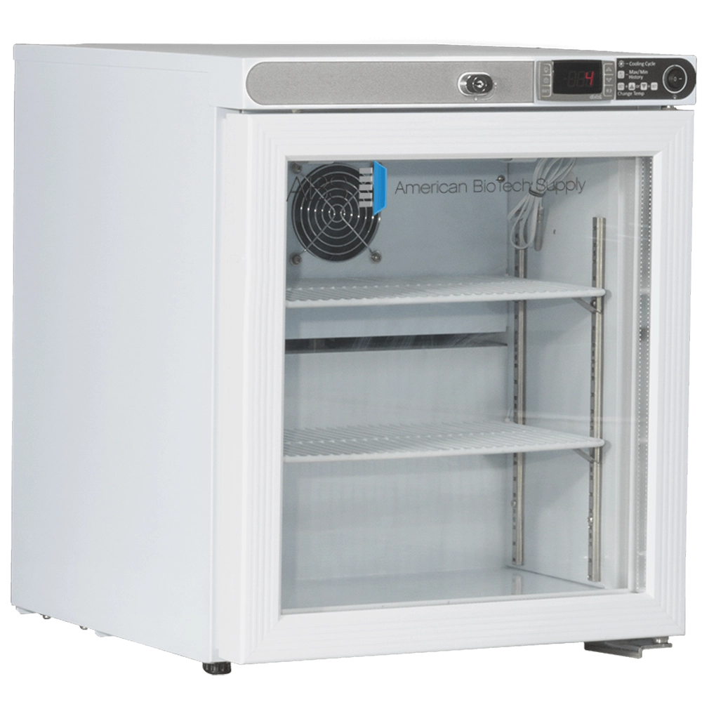ABS 1 Cu Ft Premier Countertop Glass Door Refrigerator Freestanding ABT-HC-UCFS-0104G
