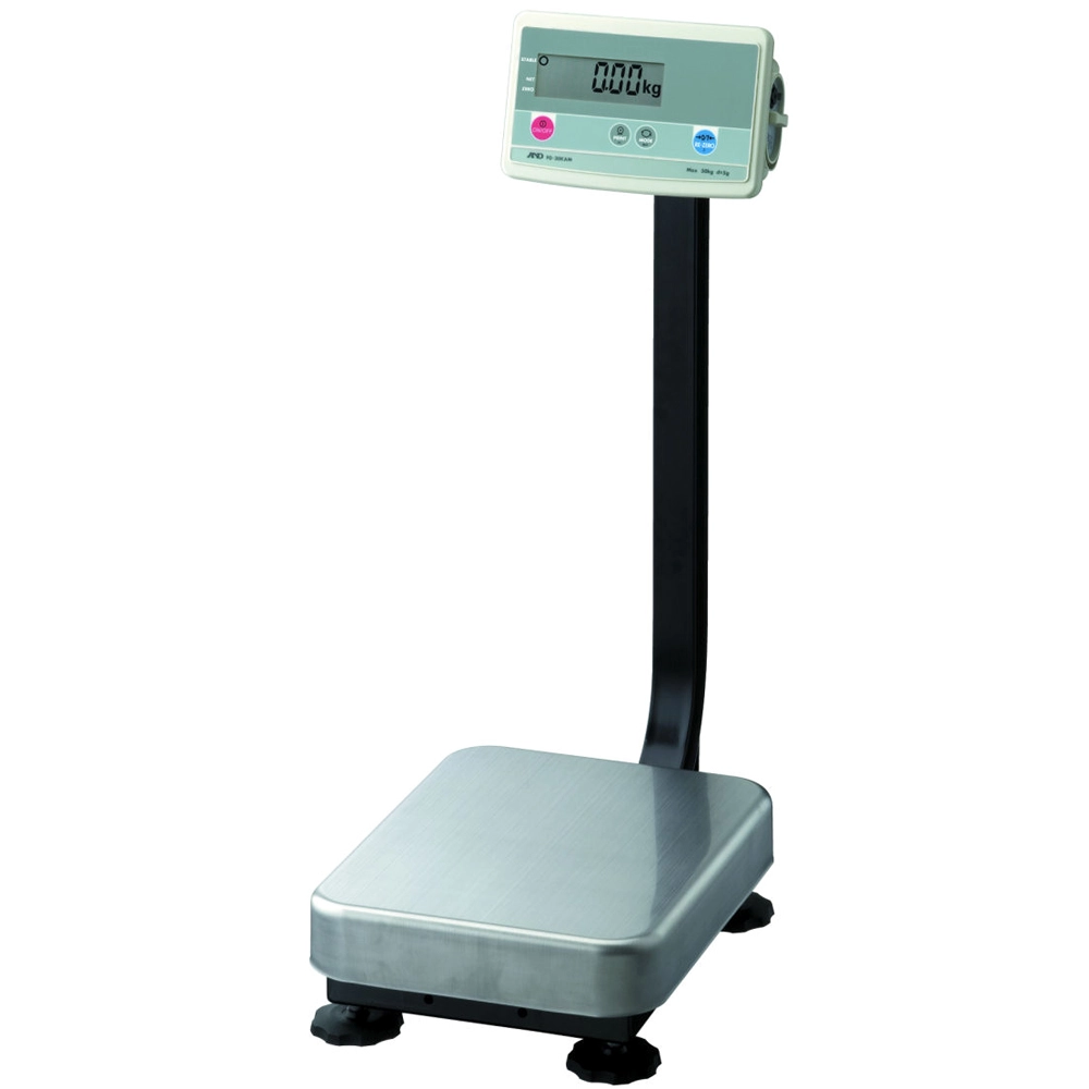 A&amp;D FG-200KALN Platform Bench Scale, 400lb x 0.1lb with Large Platform and Column