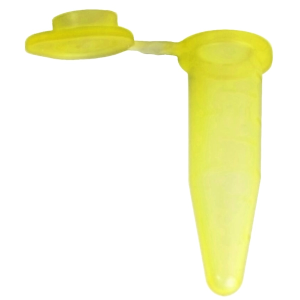 Bio Plas 1.5mL Flat Top Microcentrifuge Tube, Yellow (Pack of 500) Model # 4302