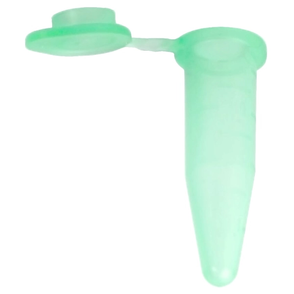 Bio Plas 1.5mL Flat Top Microcentrifuge Tube, Green (Pack of 500) Model # 4304