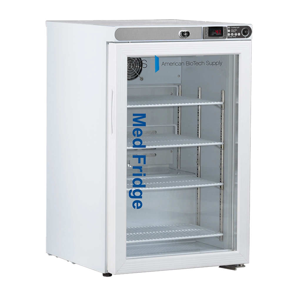ABS 2.5 Cu. Ft. Capacity Premier Pharmacy/Vaccine Undercounter Glass Door Refrigerator Freestanding