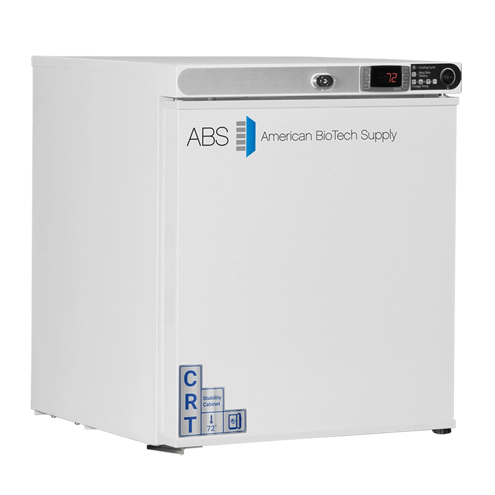 ABS 1 Cu. Ft. Undercounter Controlled Room Temperature Cabinet, Freestanding-Left Hinged CRT-ABT-HC-