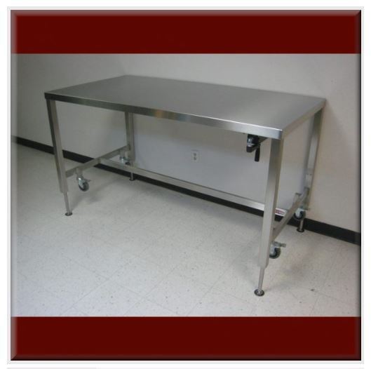 Table Model A-107P-SS–Stainless SteelWorkbench w/ Hydraulic Lift