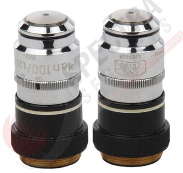 ZEISS PLAN 100X 1.25 WITH STOPS MICROSCOPE OBJECTIVE
