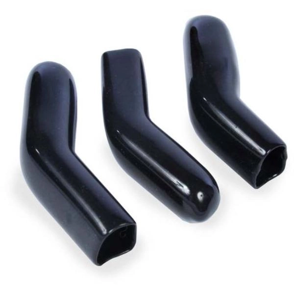 Large 3 Prong  Sleeves, Vinyl Black