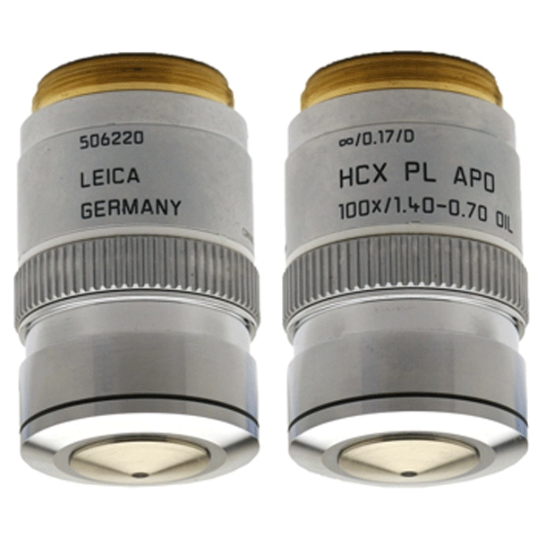 Leica HCX PL APO 100X/1.40-0.70na OIL Microscope Objective | LabX.com