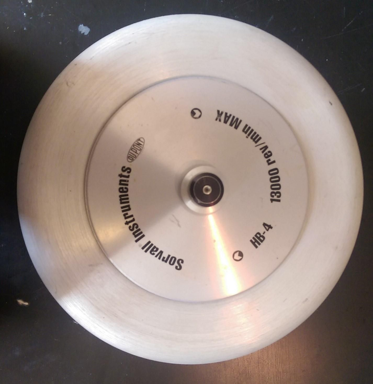 Sorvall HB-4 Centrifuge Rotor, 13000 RPM With Four 50ml Buckets